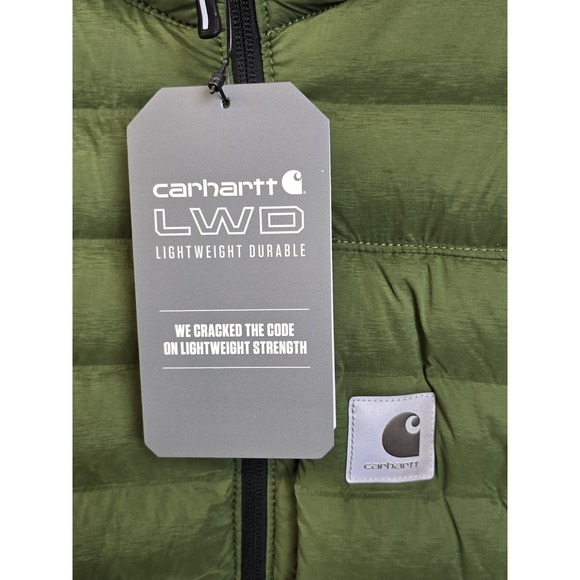 NWT Carhartt Men's 106013 LWD™ Relaxed Fit Stretch Insulated Jac - 3XL - Chive - Picture 5 of 10